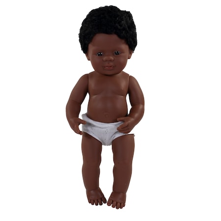 Miniland Educational Anatomically Correct 15in. Baby Doll, African-American Boy 31059
